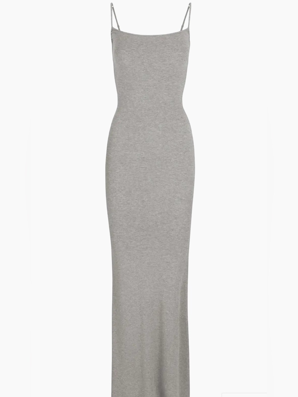 SKIMS Light Gray Slim Slip Maxi Dress